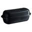 Emile Henry 15" Rectangular Italian Bread Loaf Baker, Dishwasher Safe, Charcoal-845298800
