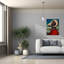«Ep» Graffiti «Ram» par Jane R. Talton, art mural sur toile, 26 po x 34 po