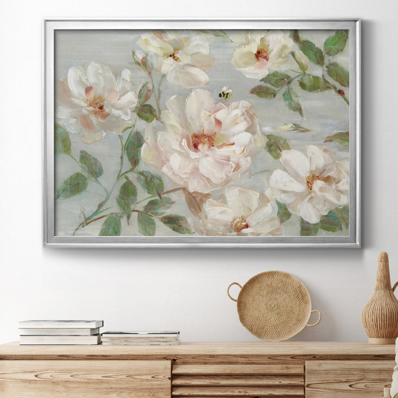 Summer Serenade - peinture encadrée, H 26,5 po x l 36,5 po x P 1,5 po, Silver Framed Canvas