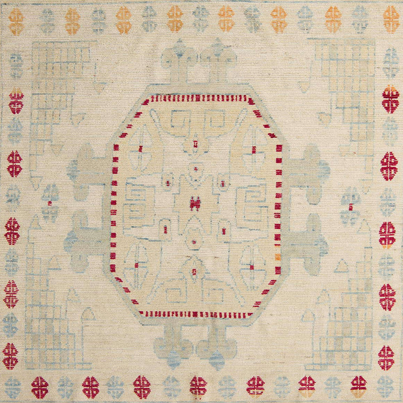 Abstract Indoor Rug, Square 7'
