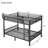 Black Queen Size Metal Bunk Bed With And Storage Shelf, For Adults Teens, Stable Frame, Coated Surface, 600Lbs Lower Limit Over In Black, , Guard, Slats