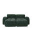 Canapé désossé en forme de U, tissu de velours doux, conception capitonnée, éponge haute densité 32D, aucun assemblage requis, conception ergonomique inférieure, conception antidérapante, repose-pieds mobiles pour les chambres à coucher-48079435