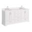 Ensemble de meuble-lavabo double 72,25 po avec plateau en quartz Abshire-94668827