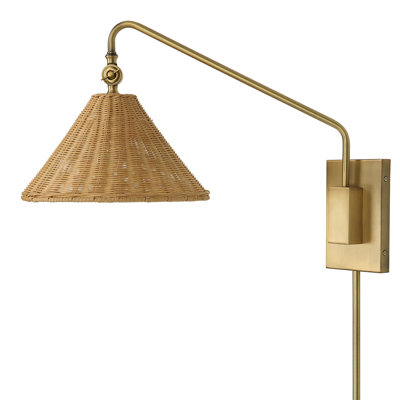 Vonetta Steel Plug-in Swing Arm Sconce
