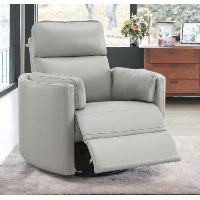 Fauteuil inclinable et oscillant en faux cuir Sagen