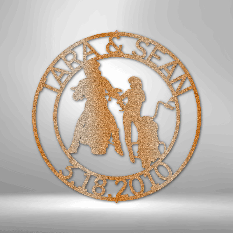 Plaque décorative personnalisée en acier 12 pièces, H 23 po x l 23,5 po x P 0,5 po, Oui, Cuivre