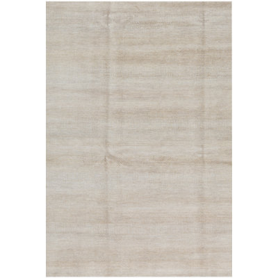 Tapis argenté et doré de haute qualité noué à la main