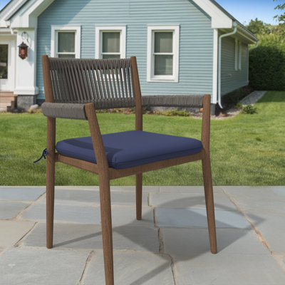 Indoor/Outdoor Square Dining Chair Cushions (Set of 6), 3" Foam Replacement Cushion