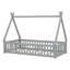 Tent-Shaped Floor Bed, With Guardrails,Slats, Door-51498020