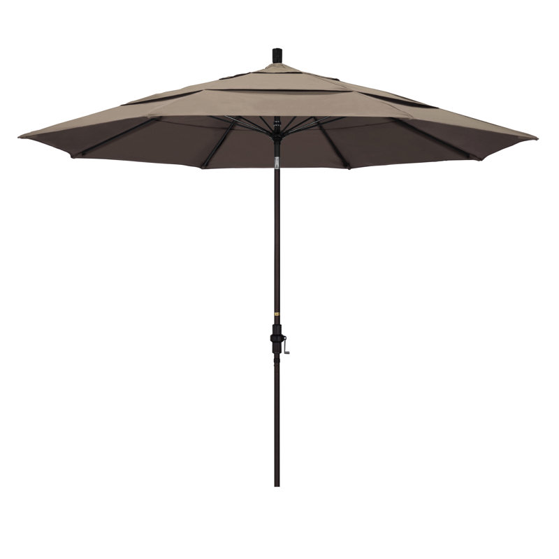 Parasol de marché 11 pi Brent, Toile taupe Sunbrella®