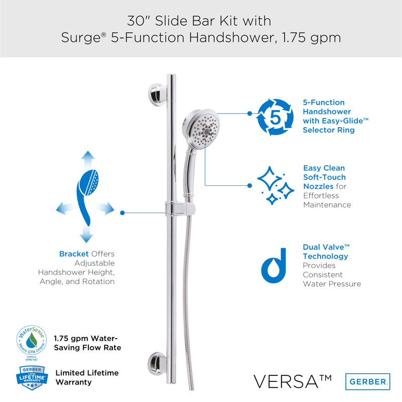 Système de douche à pression équilibrée Versa