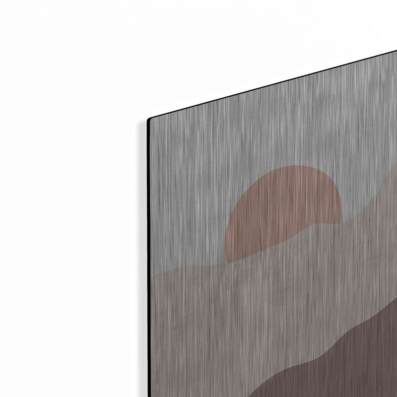 Lark Manor ™ «Mountainous II» par Sara Zieve Miller, art mural en métal, MTL-10867, H 24 po x l 24 po