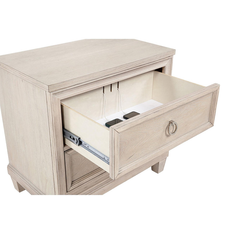 Table de chevet 2 tiroirs Wedner