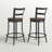 Giana Swivel Counter Stool with Metal Frame