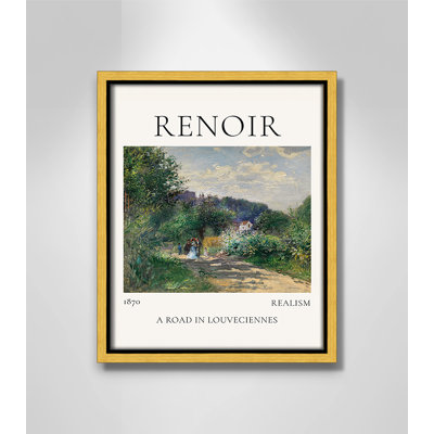 Old Masters Collection " A Road In Louveciennes " by Auguste Renoir