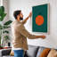 Orange Apple Modern - Wrapped Canvas-1769310657-1769310658