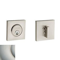 Contemporary Square Single Cylinder Deadbolt Baldwin 