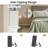 4 Drawer Double Dresser with Power Outlet Accent Chests of Drawers with LED Light Modern White Storage Dresser with Charging Station-2105500159