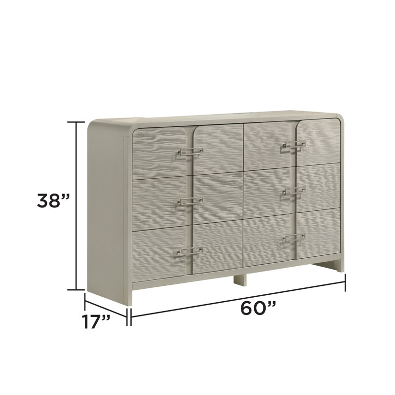 Commode 6 tiroirs Velora