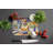 Decorating Easter Staffordshire Bull Terrier Glass Cutting Board