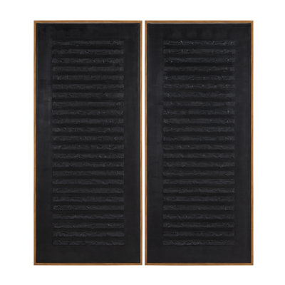 Barrow 2-Piece Contemporary Framed Abstract Canvas Wall Art