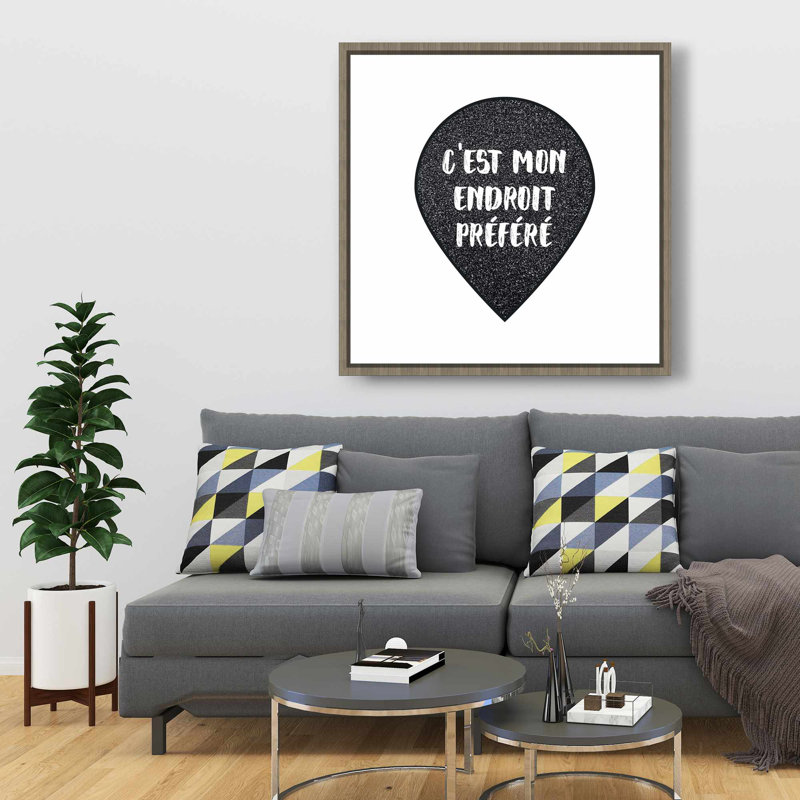 «It's my favorite spot» - Toile décorative Hygge Livingroom
