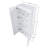 Cornelia Modern Storage Closet with 4 Fixed & Adjustable Shelves in White-1047681821