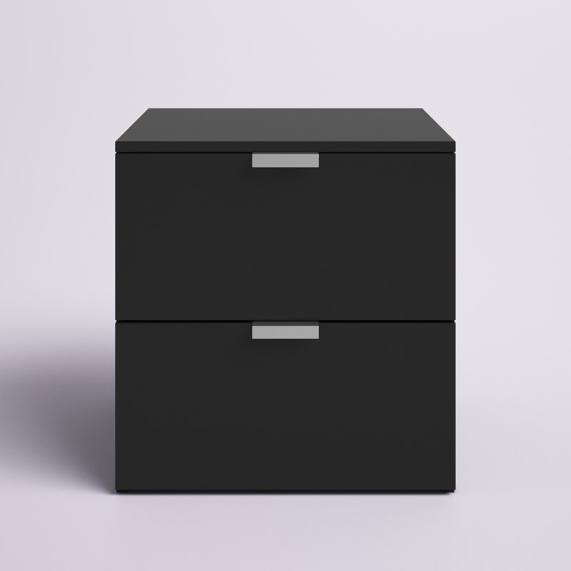 Giorgi 15.5'' W Nightstand, Matte Black