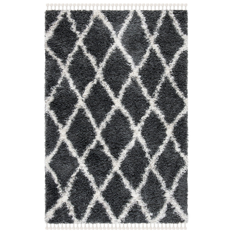 Chouchanik Geometric Hand Woven Area Rug, Rectangle 61 x 91 cm