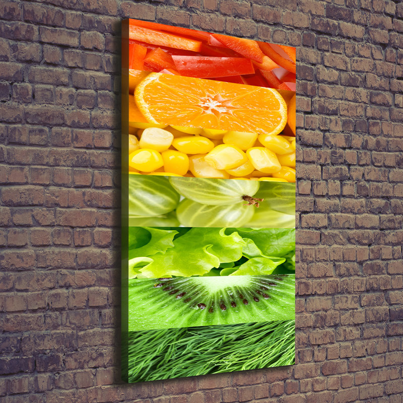 Fruits And Vegetables - Wrapped Canvas Print