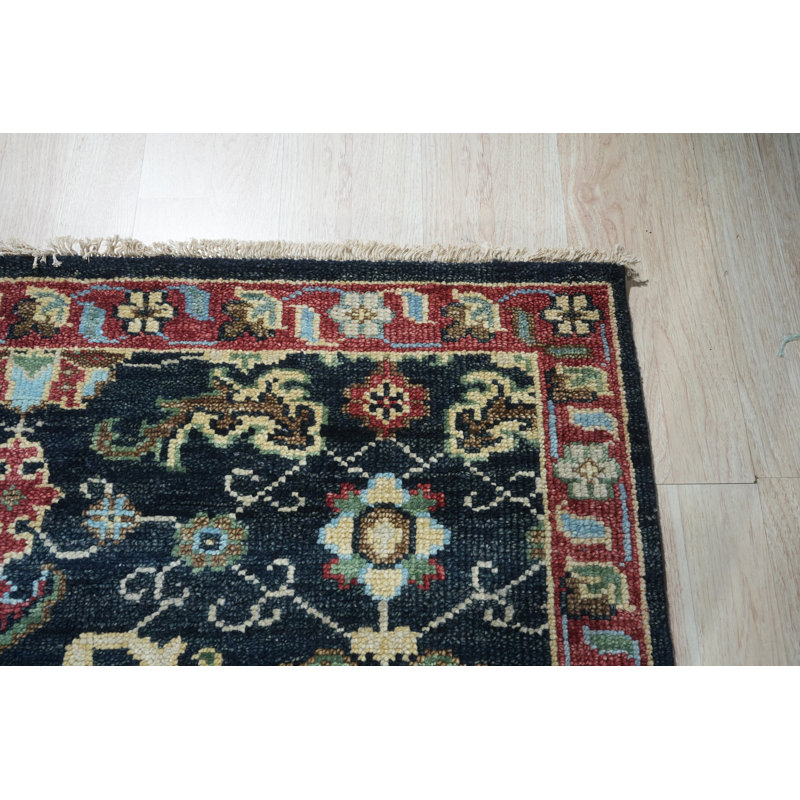 Tapis oriental en laine noué à la main Gabbeh, Rectangle 9 pi x 12 pi