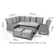 Canica Reclining Rattan Corner Dining Set - with Rising Table & Chair