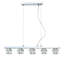 Syreeta 5 - Light Chrome Kitchen Island Pendant