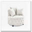 Chaise d'appoint pivotante rembourrée comprenant 3 coussins-1329180539