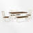 Emrik 6 - Person Four Leg Dining Set-1126464455-1126464453