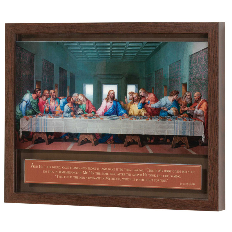 Art encadré «La Cène» Luc 22: 19-20