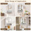 Wall Mounted Arched Cabinet With Mirrored Doors And Adjustable Shelves For Laundry Room-952191661
