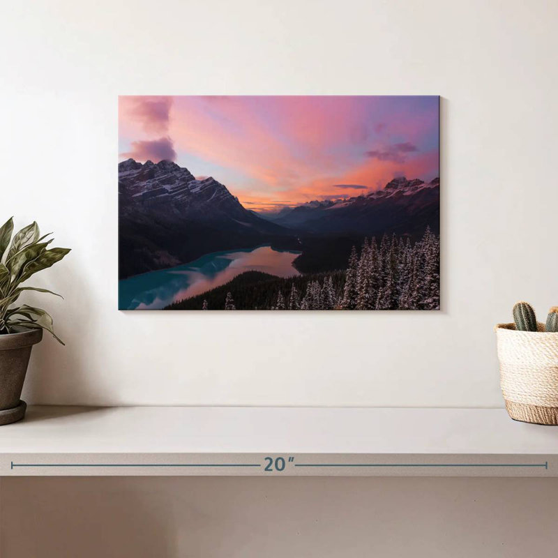 Alvord, paysage pittoresque de montagne de Banff, H 8 po x l 12 po