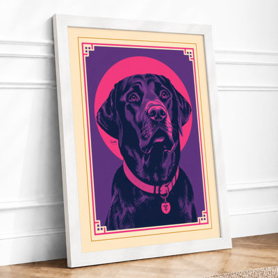 Dignified Halo Retro - Framed Print
