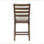 Ensemble de 2 chaises à hauteur de comptoir avec cadre en bois au fini cerisier traditionnel beige