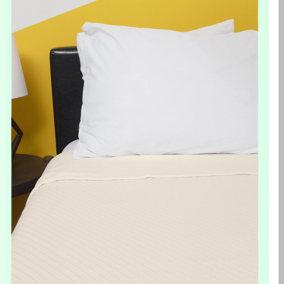 BRBCA CozyCotton Diagonal Herringbone Throw Blanket - 98x90 Inch, 100% ...