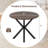 36'' Round Farmhouse Dining Table for 4 w/Stable Intersecting Pedestal Base-1484118142-1484118136