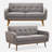 Analeah 60.2" W Square Arm Loveseat-24430645