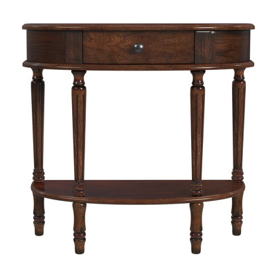 Mozart Demilune Console Table with Storage