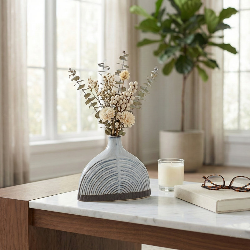 Vase de table Modern Modern, H 6 po x l 7 po x P 3 po