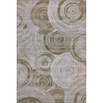 Premium Machine Washable Lubbers AMF1750 Geometric Rug