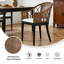 Chaise d'appoint rembourrée en rotin