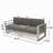 3 Seater Sofa With Metal Tray