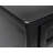 Abby Modern Wood L-Desk and Return - Black