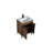 Warsan 24 " W Freestanding Standard Free Standing 1 Single Vanity Bathroom Vanity With Resin Top